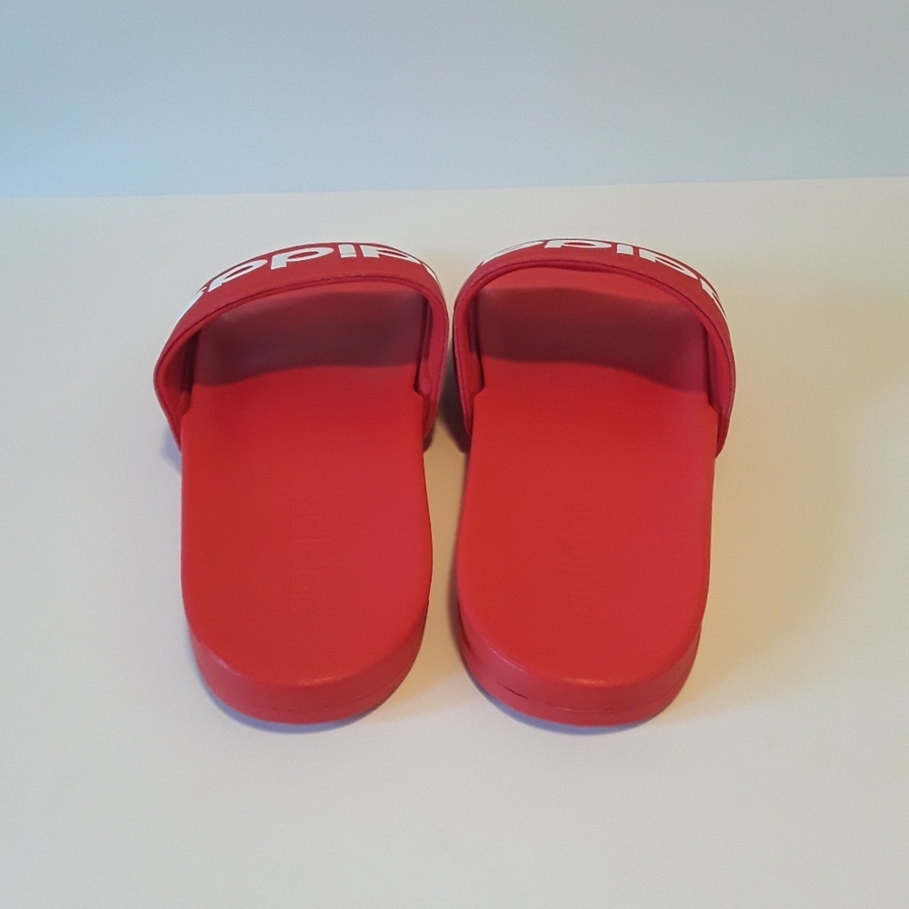 SOLD Adidas Red Sandals Flip Flops Men's Size 12 - Picture 4 of 5